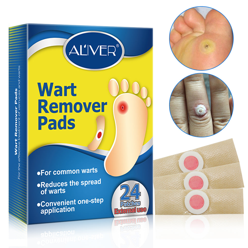 Aliver Foot Corn Wart Remover Pads 24pcs Plasters