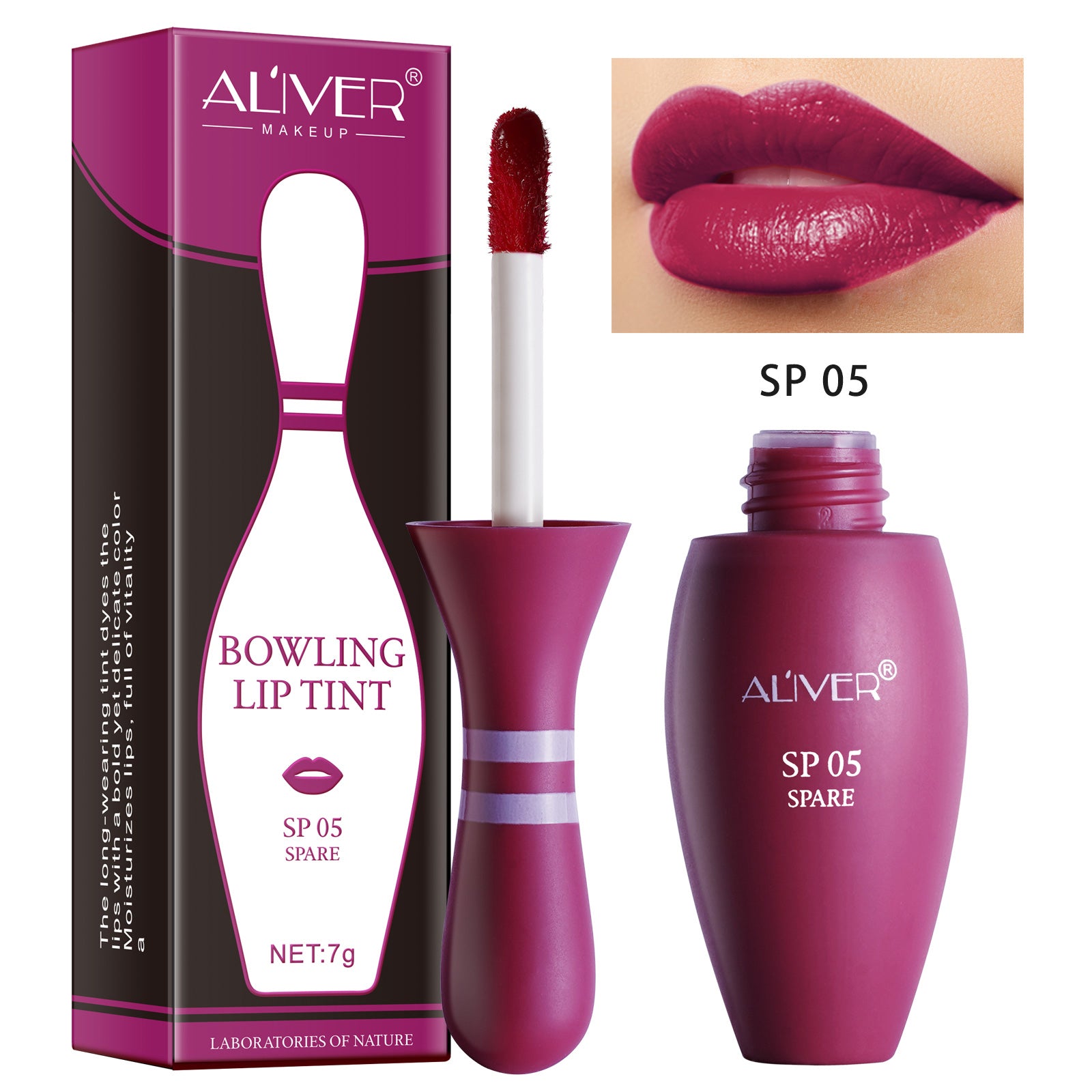 ALIVER Gloss Matte Lipstick, 6 Colors