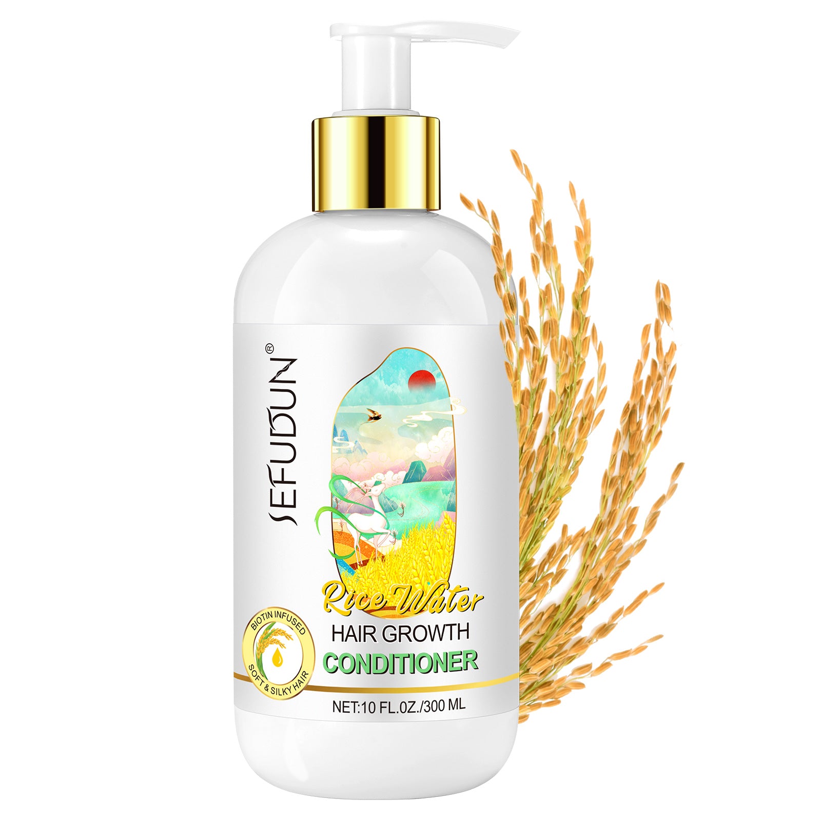 SEFUDUN Rice Water Hair Growth Conditioner, 300ml