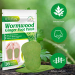 SEFUDUN Wormwood Ginger Detox Foot Patches, 16pcs