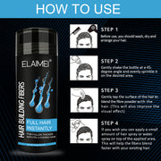 ELAIMEI Hair Loss Building Fibers, 27.5 g (Dark Brown)