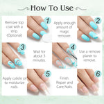 Reviglam Gel Nail Polish Remover and Cuticle Oil Manicure Kit Soak Off Fast Moisturizer Instant Nails Strength Easy to Use