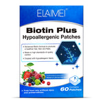ELAIMEI Biotin Plus Vitamin Patches, 60pcs