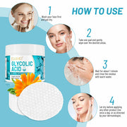 Elaimei Glycolic Acid AHA Chemical Peel Pads for Facial Skin