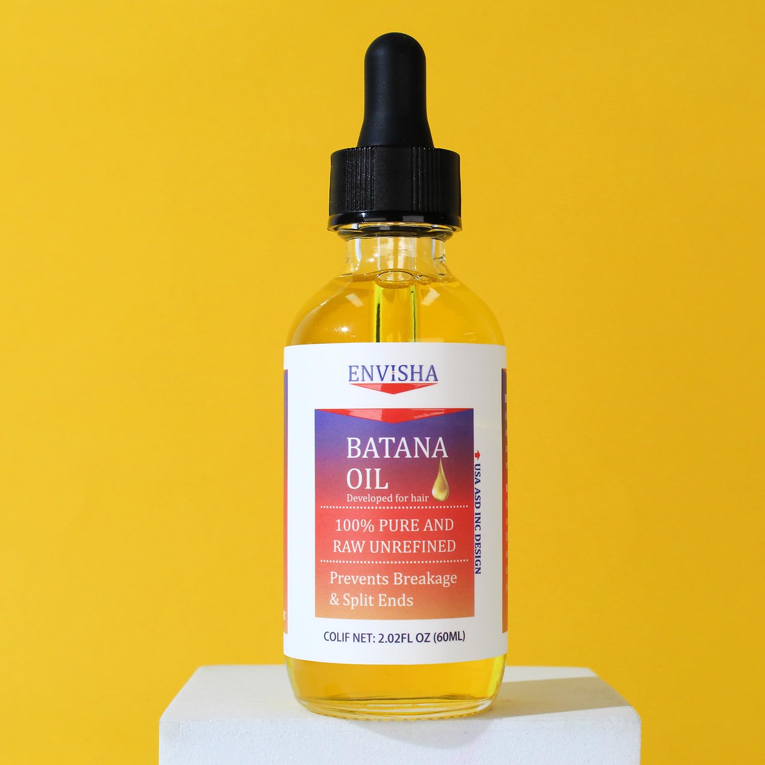 ENVISHA 100% Pure & Raw Unrefined Batana Oil, 60ml