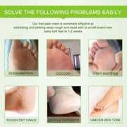 Aliver Cucumber Soft Foot Peel Mask for Feet Dead Skin Remover