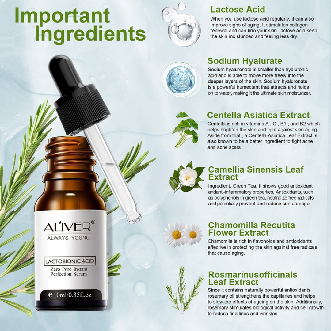 ALIVER Lactobionic Acid Face Serum, 10ml