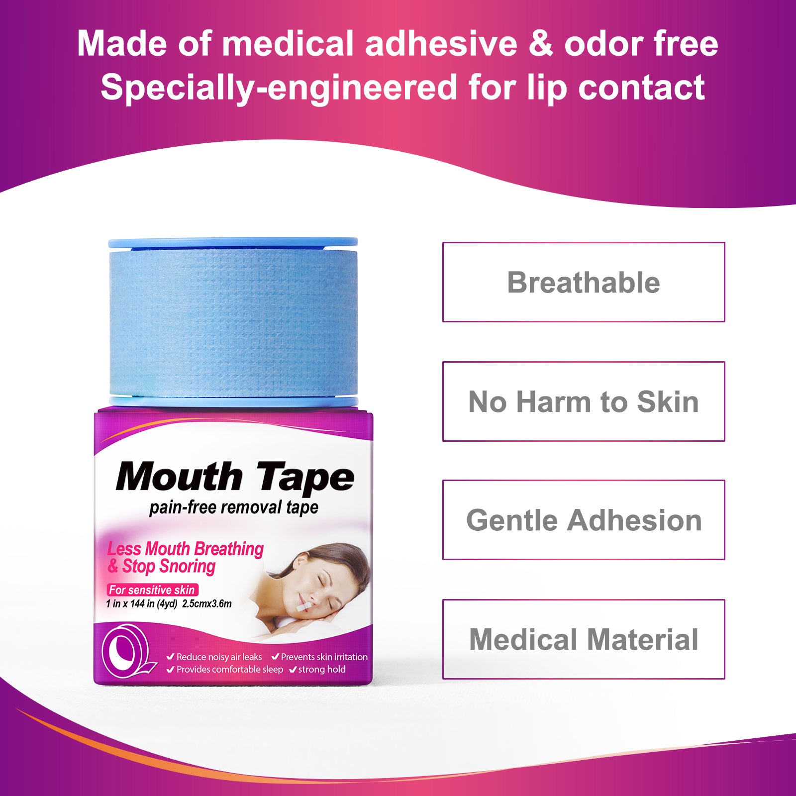 Aliver Mouth Tape for Sleeping Snoring Nose Breathing