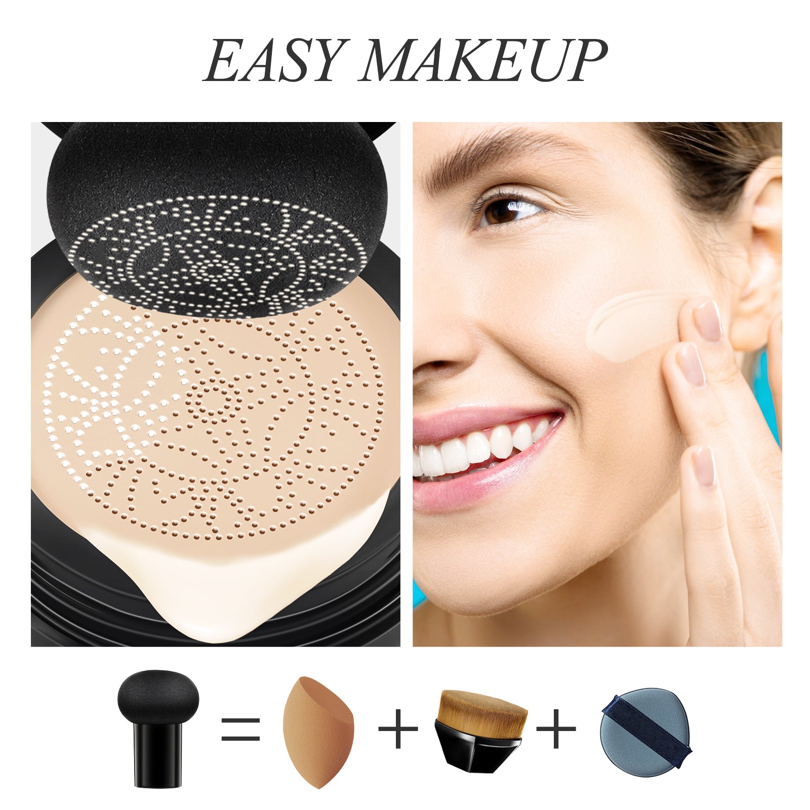 ELAIMEI Air Cushion CC Cream Concealer, Ivory White