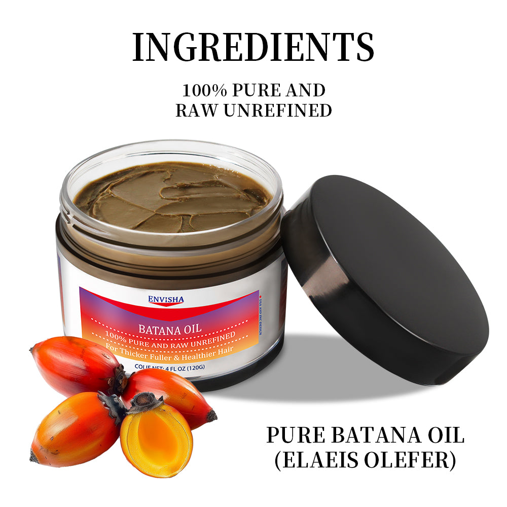 ENVISHA 100% Pure and Raw Unrefined Batana Oil, 120g