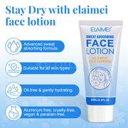 ELAIMEI Sweat Absorbing Face Lotion, Oily Face Control, 60ml
