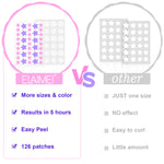 ELAIMEI Stars + Round Pimple Patches, pack of 126pcs