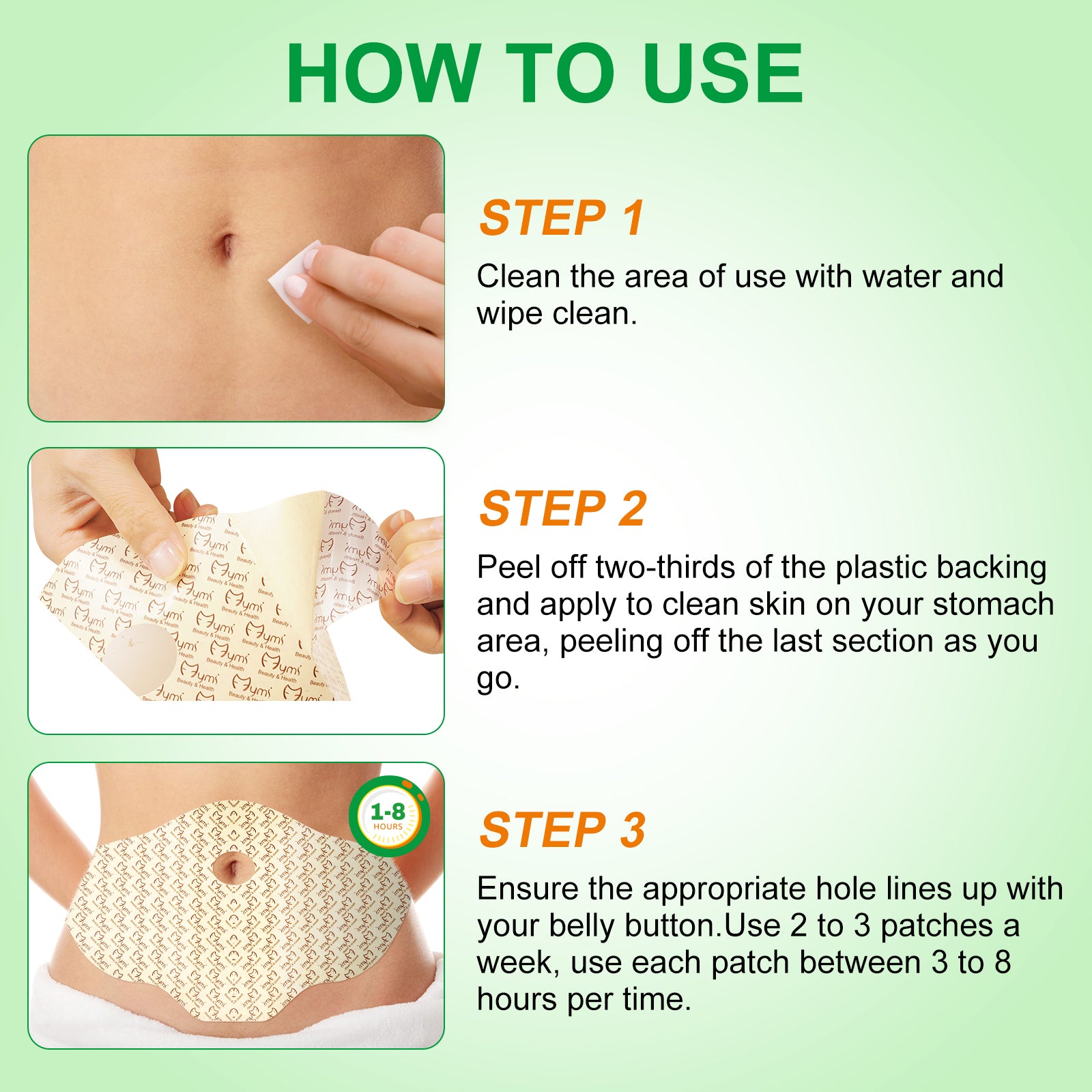 ALIVER Wonder Belly Slimming Patches, 10pcs