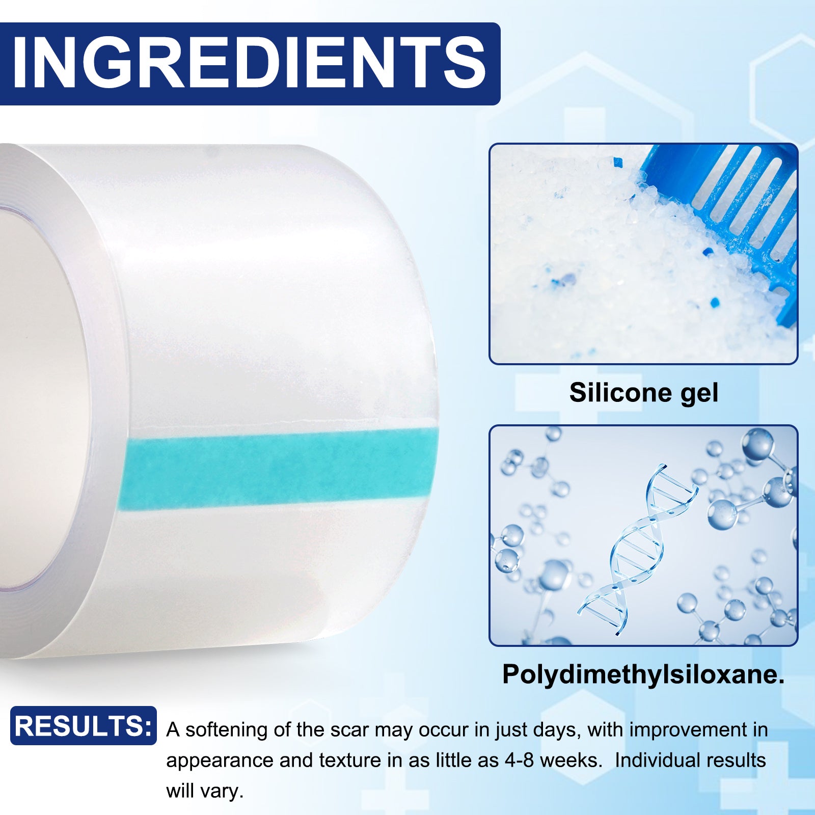 ALIVER Silicone Scar Removal Sheet, 1.5m