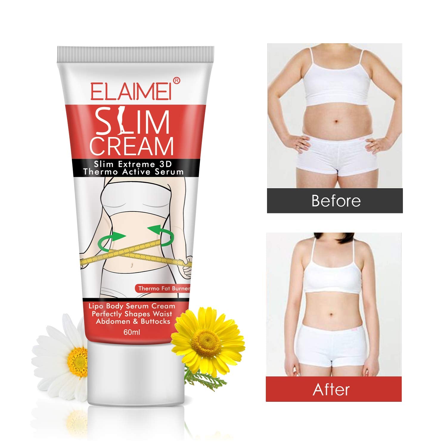 ELAIMEI Slimming Cream for Body, Fat Burning Serum, 60ml