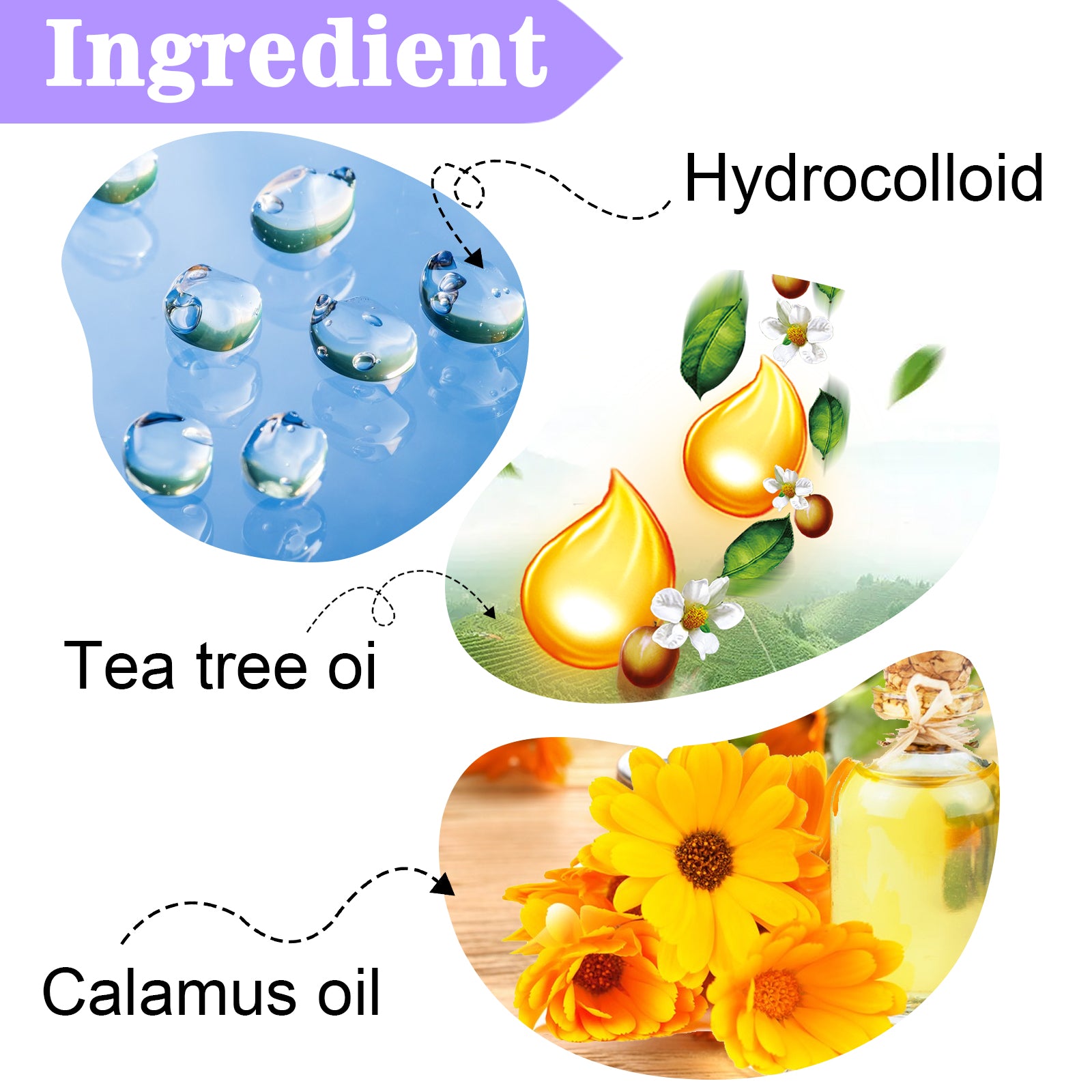 ELAIMEI Stars + Round Pimple Patches, pack of 126pcs