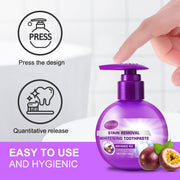 SEFUDUN Stain Removal Whitening ToothPaste, 110ml (Passion Fruit)