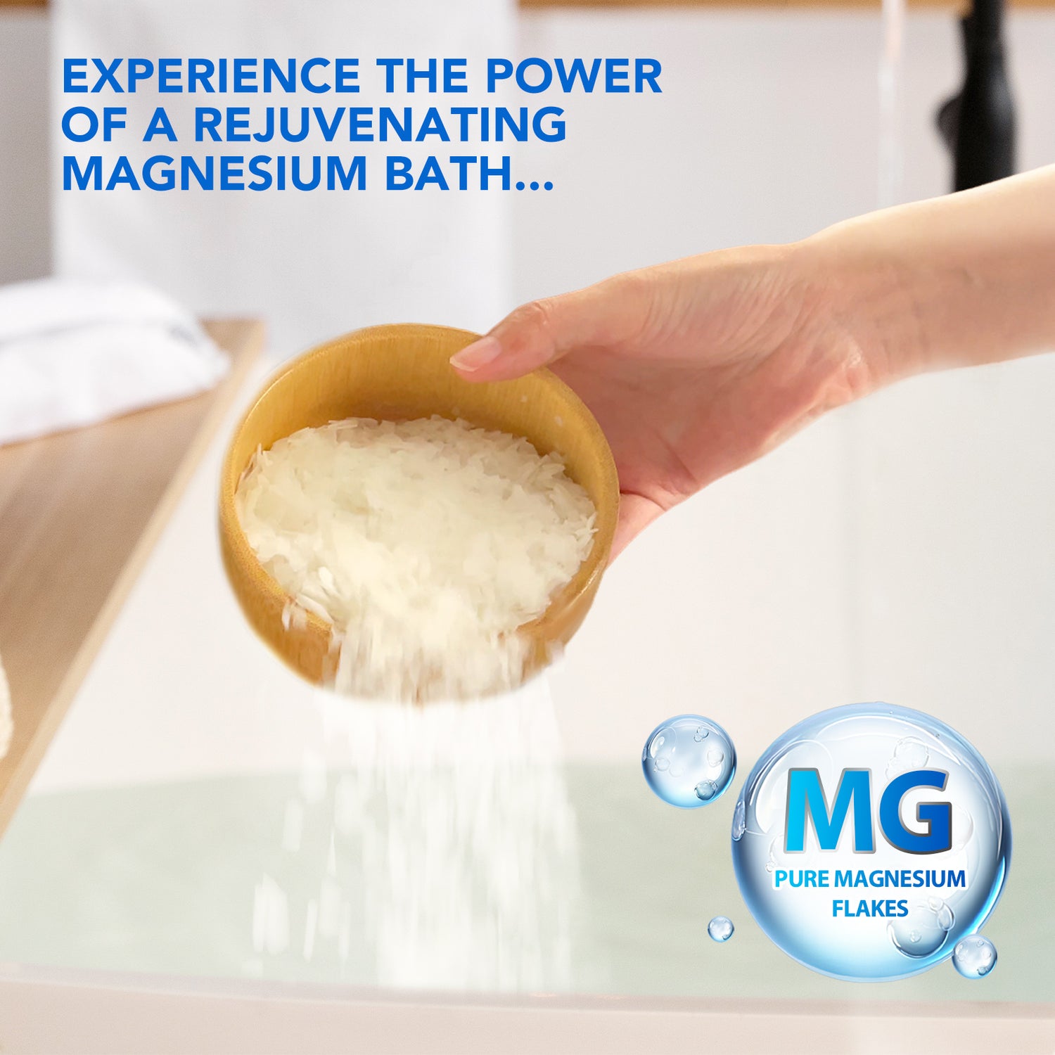 YECUCE Pure & Natural Magnesium Flakes, 250g