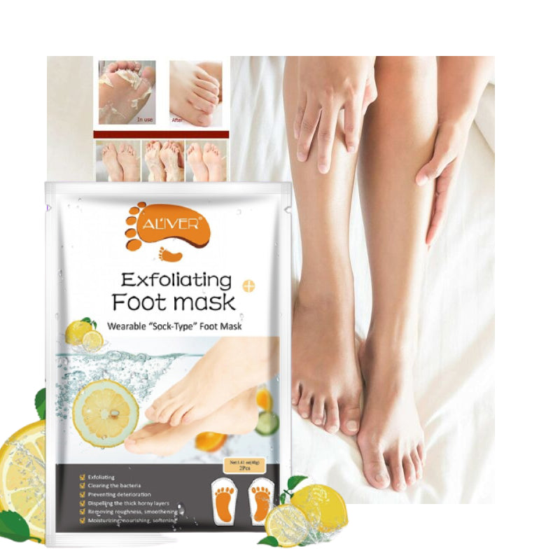 Aliver Lemon Soft Foot Peel Mask for Feet Dead Skin Remover