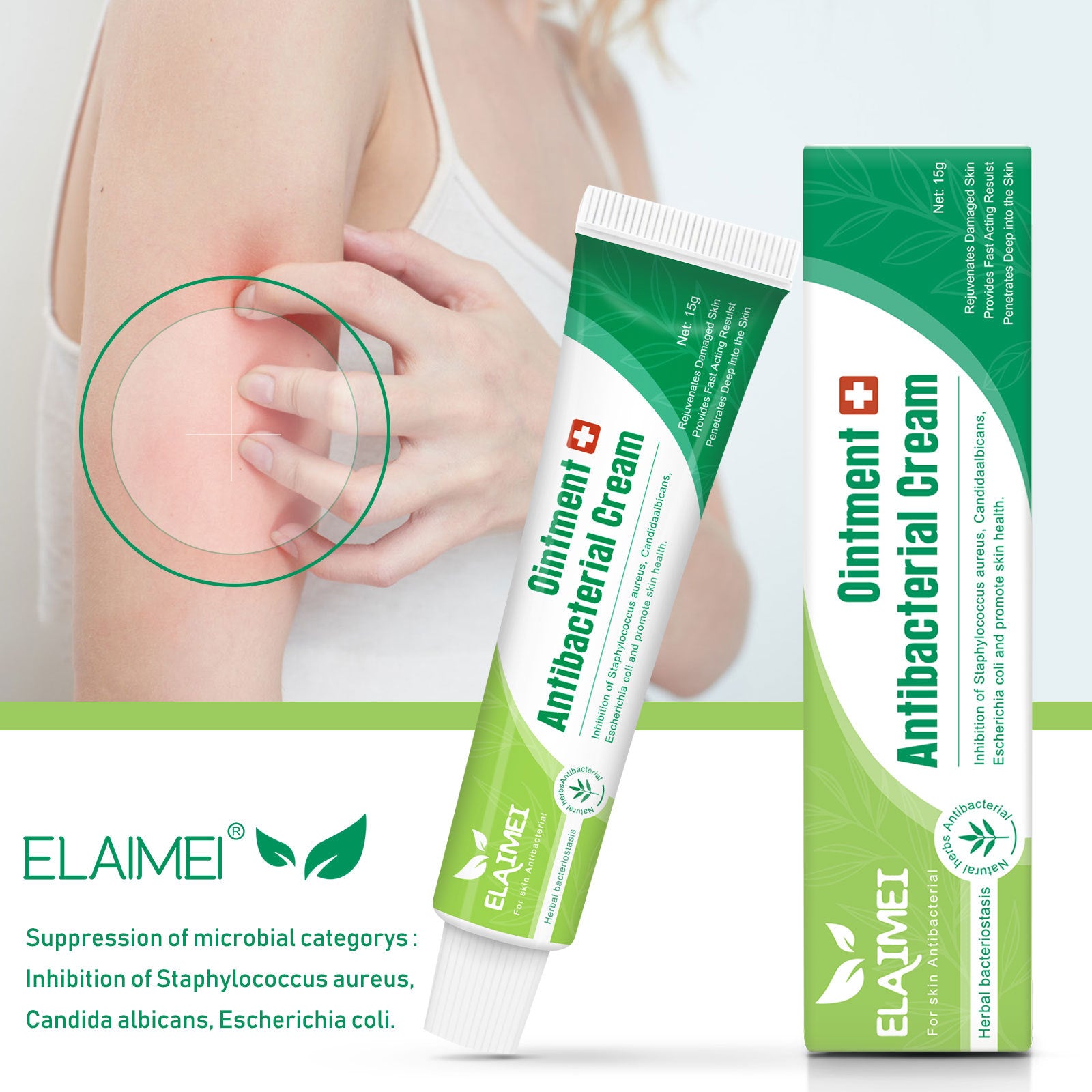 ELAIMEI Herbal Ointment, Antibacterial Cream 15g
