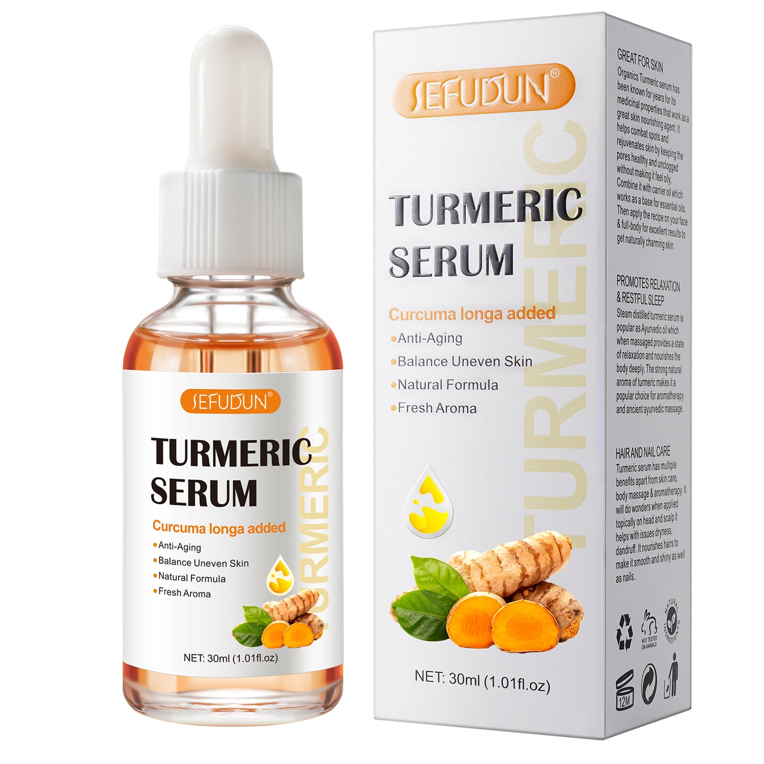 SEFUDUN Turmeric Serum for Dark Spots, 30ml